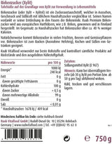 Raab Vitalfood Premium Birkenzucker, Xylit, Veganistisch, 1:1 Zucker-Alternatief, Süßungsmittel, Zahnfreundlich, Vorratspack, 750 G Zoetstoffen Naty Shop