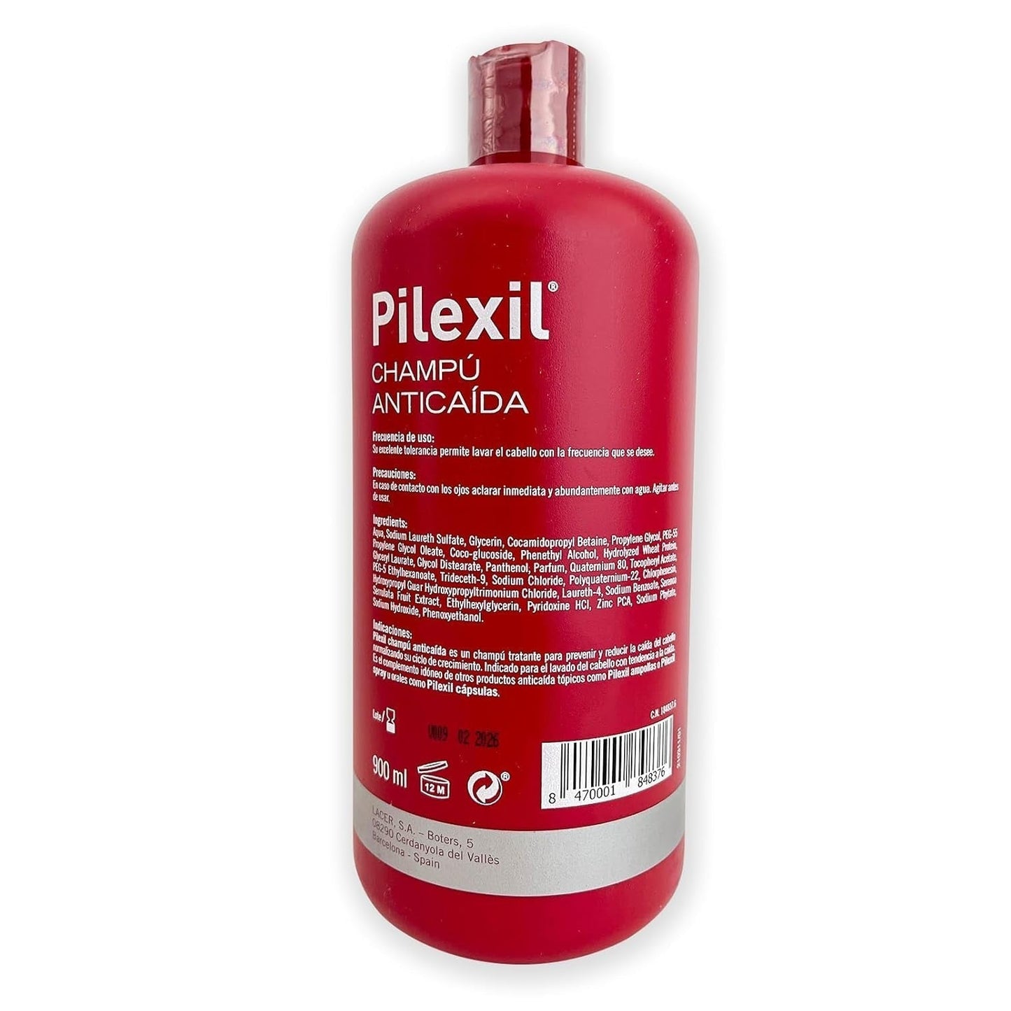 Lacer shampoo tegen haaruitval 900 ml Lacer haarverzorging