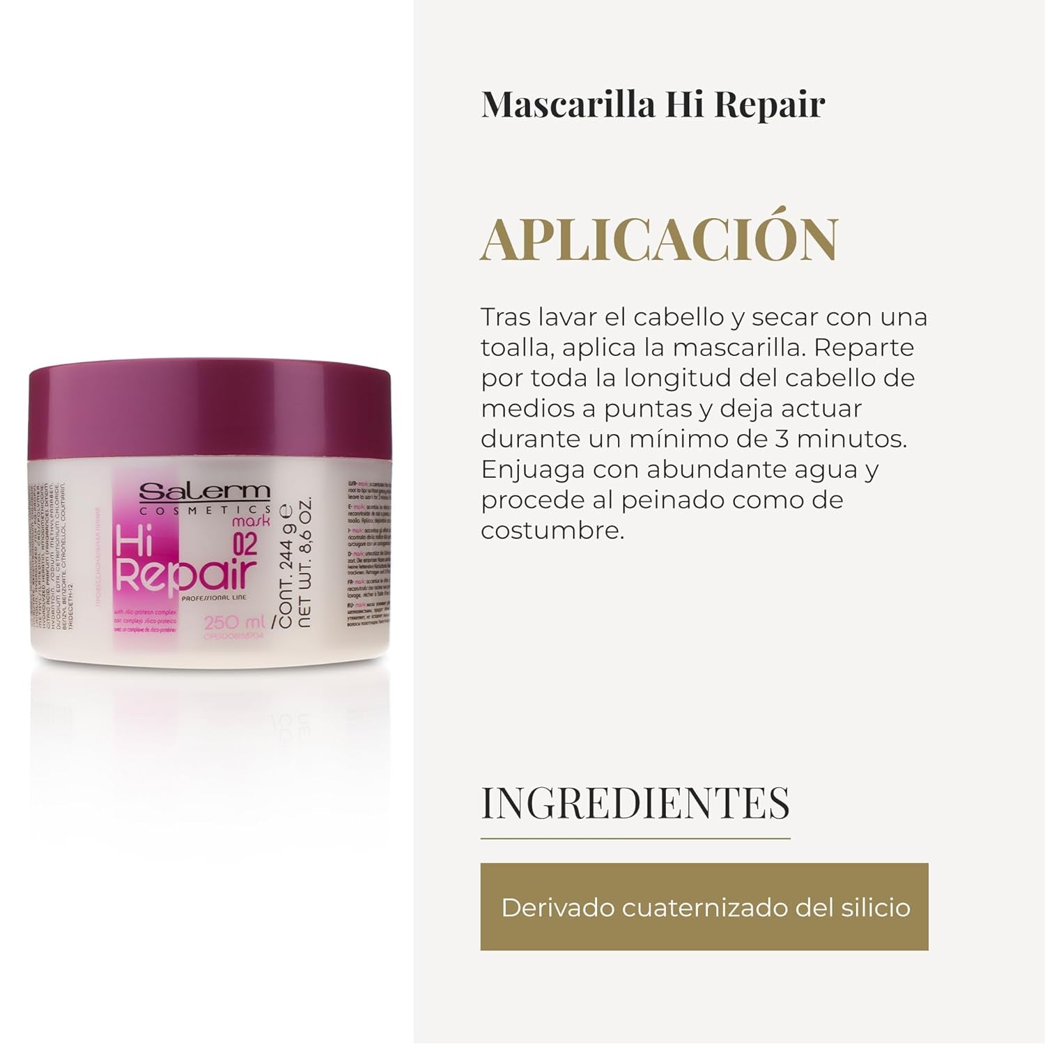 Hi Repair Mask 02 250 ml Naty Shop haarmasker