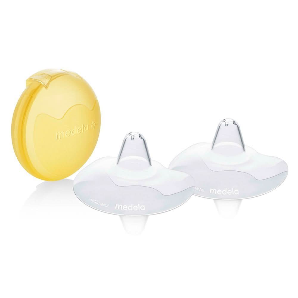 Medela Contact Brusthütchen – Bpa-vrij – Aus Ultradünnem, Weichem Silikon – Inclusief 2 Brusthütchen en Etui – 20 mm, medium Accessoires Voeding en borstvoeding Baby Naty Shop L