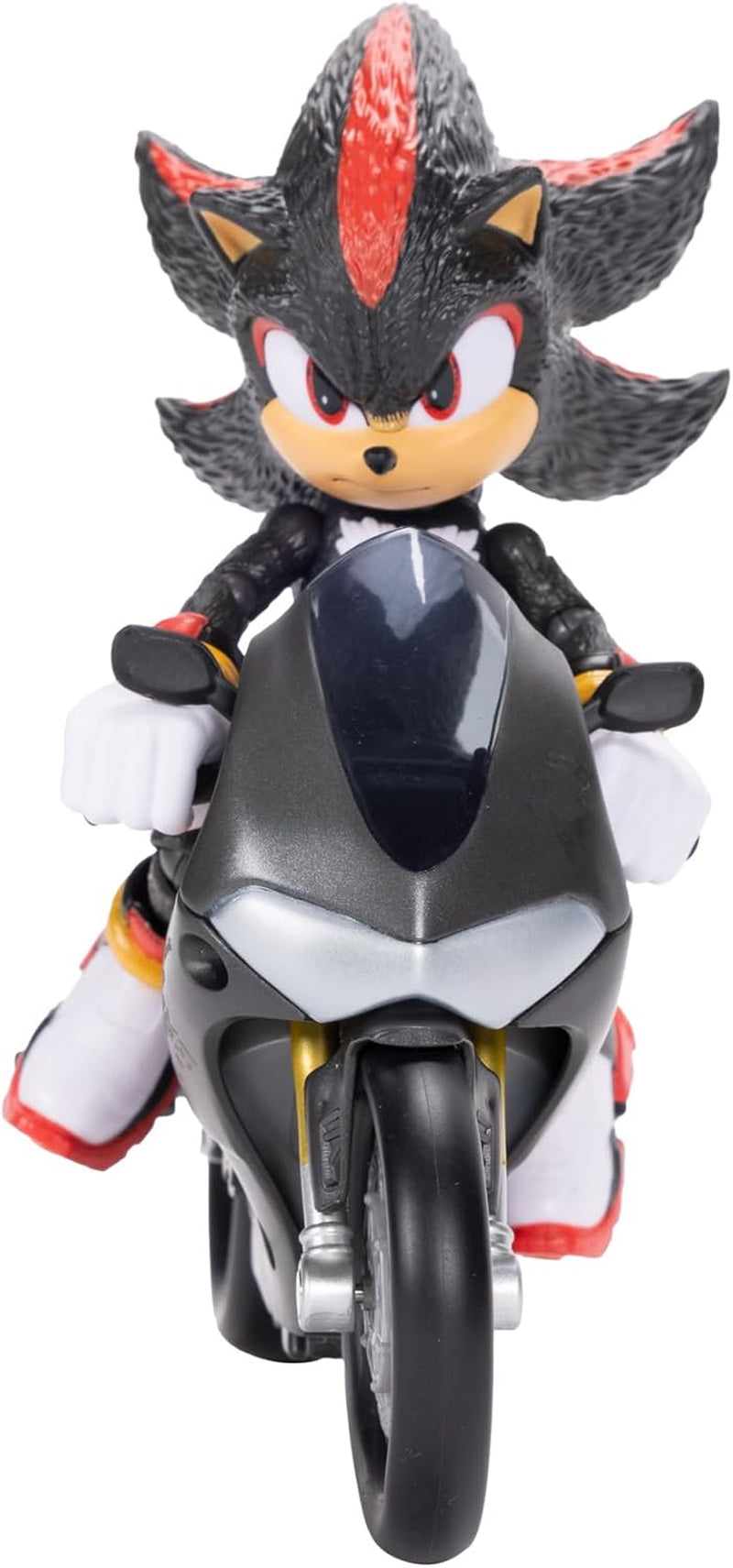 Sonic 3 The Movie Shadow-figuur, 15 cm, beweegbaar, inclusief Shadow Mobile van Jakks Pacific, akoestisch, zwart actiefiguren Naty Shop