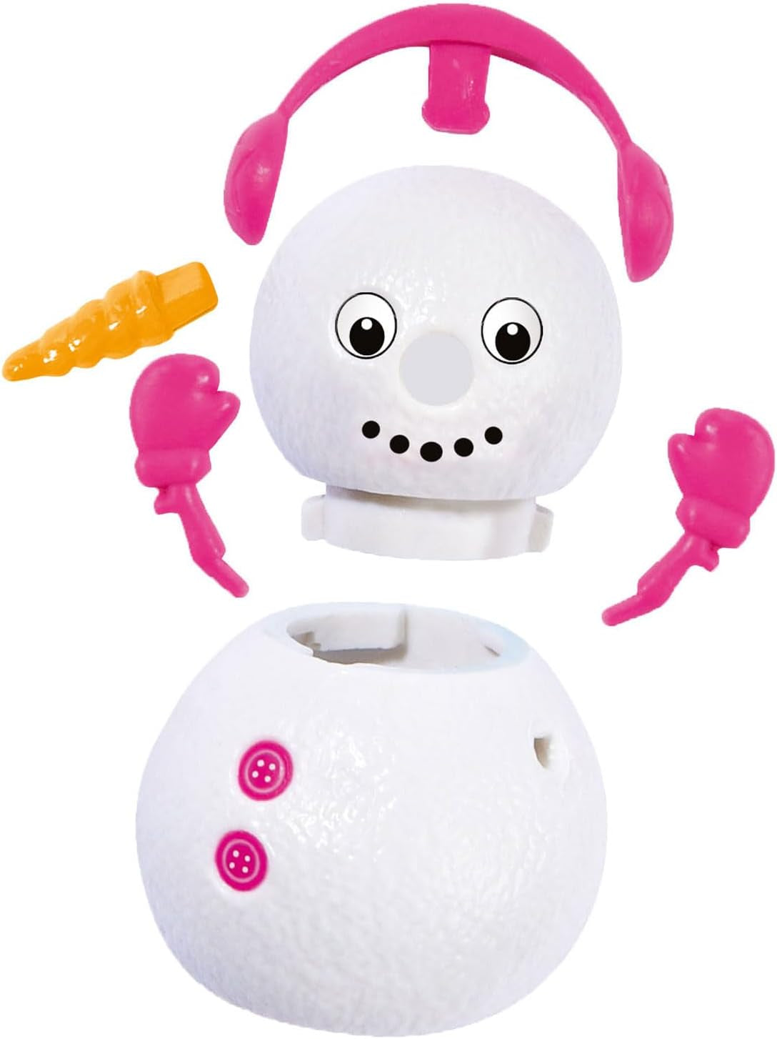 Simba 105733646 - Evi Love Snow, pop in schattig sneeuwpak met een bouwbare sneeuwpop, 12 cm, vanaf 3 jaar