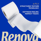 Renova Renova Divine Perfection toiletpapier, 42 rollen, premium toiletpapier, 4-laags, ultrazacht, extra sterk, dik, zacht en absorberend, FSC-gecertificeerd papier, 4400G