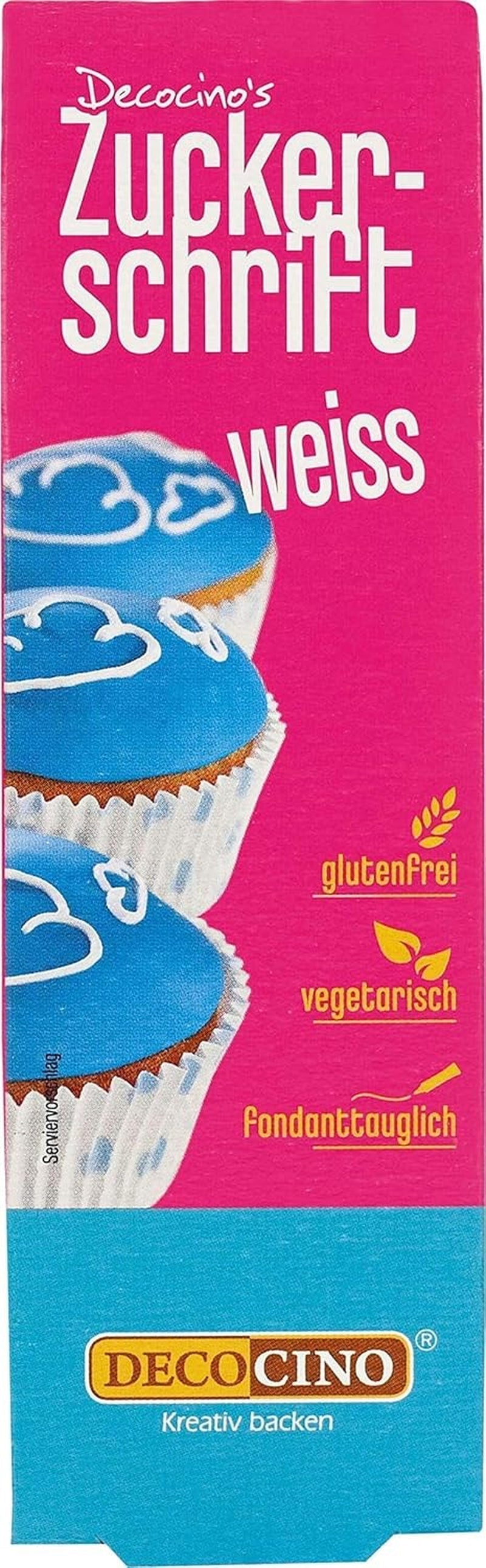 Decocino Red Sugar Lettering - Voedselkleuring Lettering - Praktische tube voor het etiketteren van fondant en glazuur - Bakdecoraties voor taarten, cakes en cupcakes! (Pack van 2)
