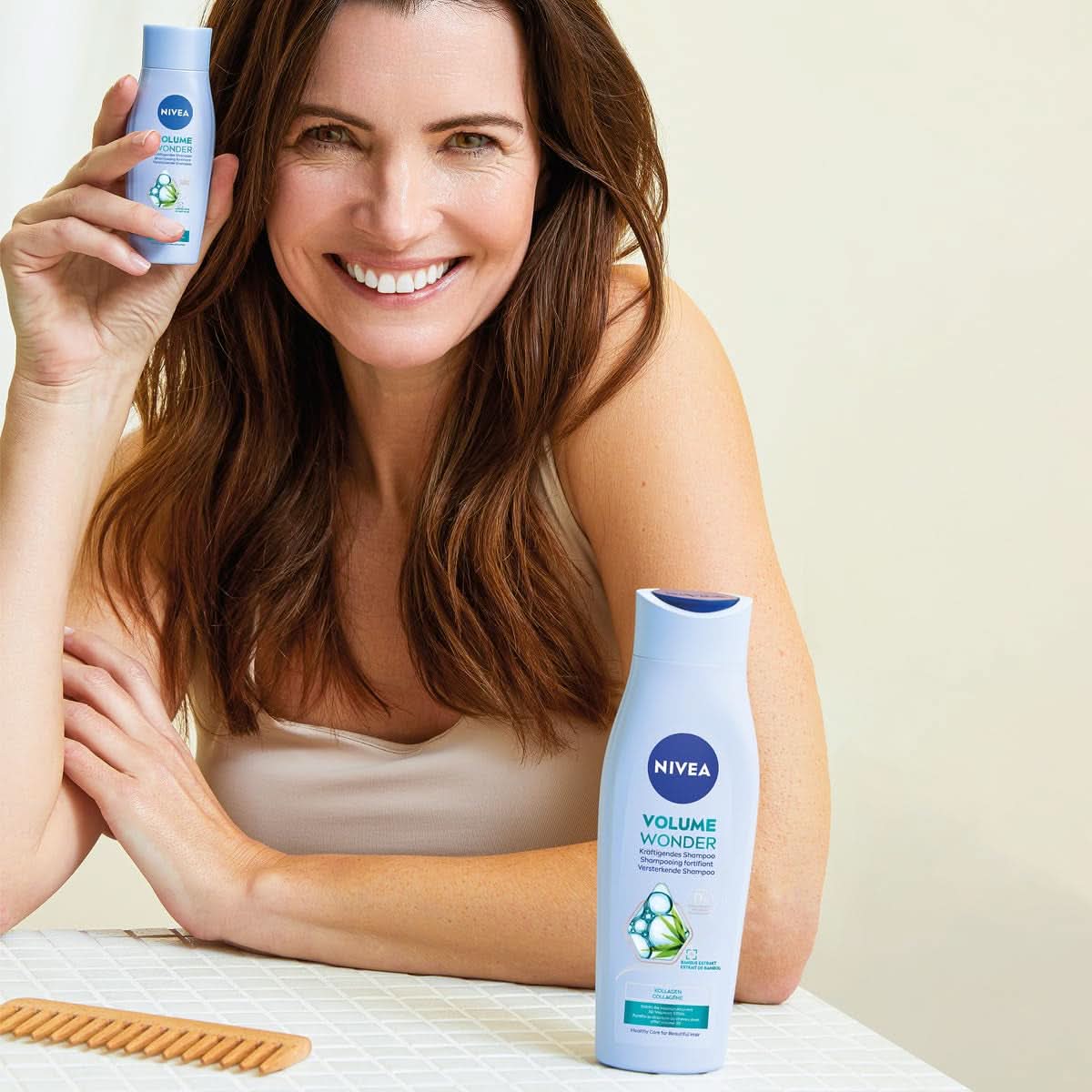 NIVEA Volume Wonder Versterkende shampoo, volumegevende shampoo, 50 ml Douche en bad Naty Shop