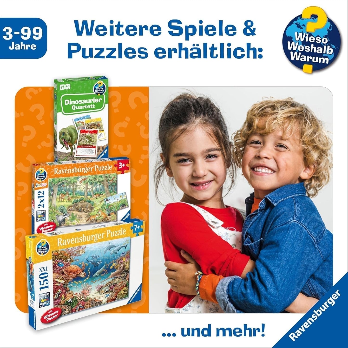 Ravensburger kinderpuzzel 13411 - Zeedieren op het koraalrif - Waarom? Waarom? Waarom? Puzzel 150 stukjes XXL + kennisposter, voor kinderen vanaf 7 jaar Puzzel Naty Shop