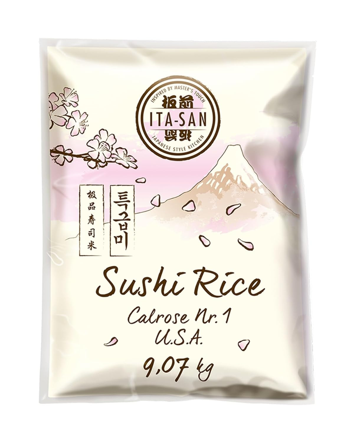 ITA-SAN Calrose / Rijst voor sushi, 1 pakket (1 x 9,07 kg)