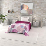 Zomerdekbed met fantasieprint, polyester vulling, bloemblaadjes, 260 x 270 cm