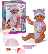 BABY Born Eva - babypop 43 cm - 10 functies inclusief accessoires en matras - Werkt volledig zonder batterijen - Geschikt voor kinderen vanaf 3 jaar