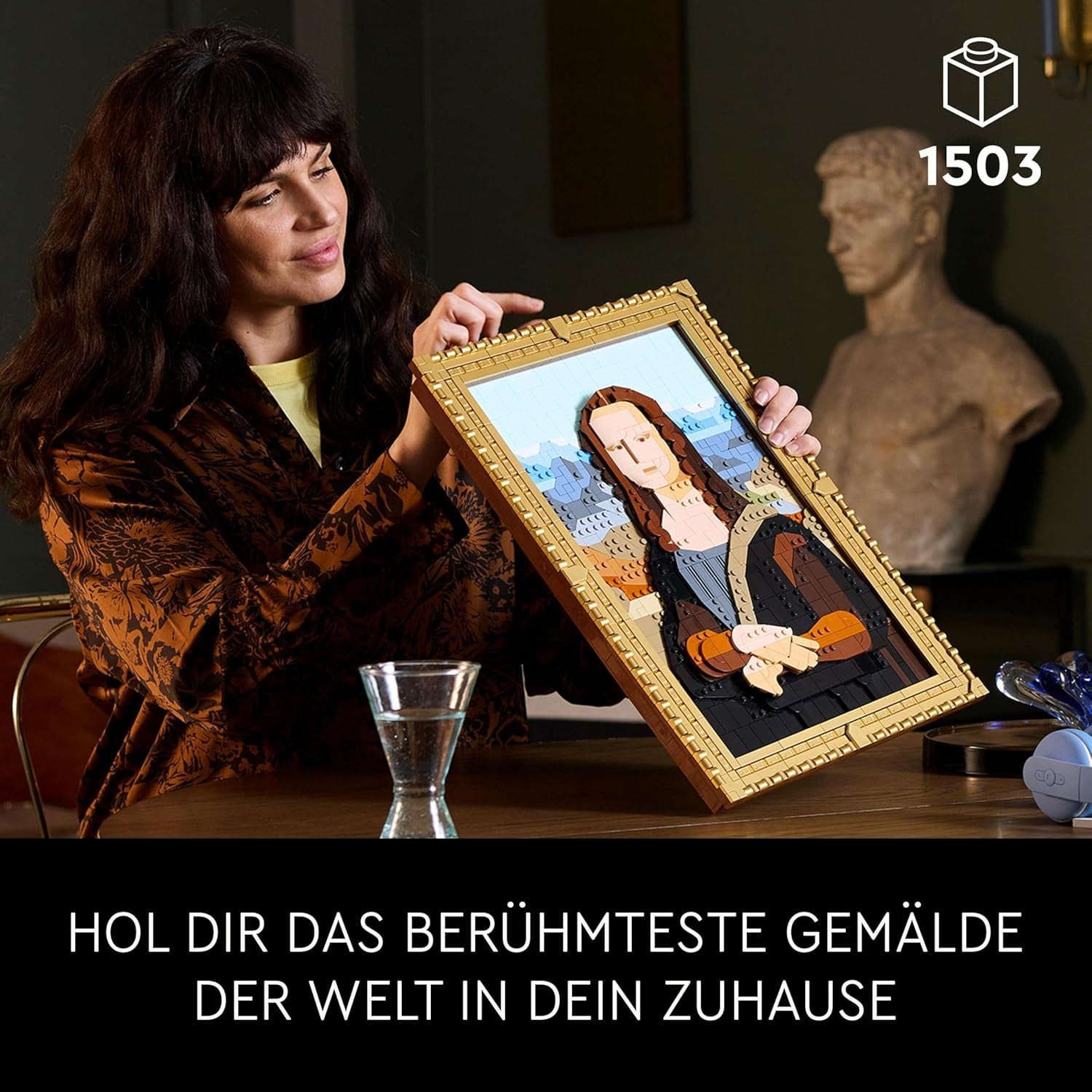 LEGO Art Mona Lisa, set voor volwassenen, Leonardo Da Vinci schilderij om op te hangen, creatieve activiteit voor mannen en vrouwen, cadeau voor kunstliefhebbers, Italiaanse renaissancekunst 31213 Bouwsets Besuche in LEGO-Store
