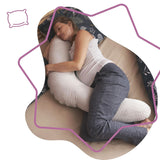 Badabulle Voedingskussen en zacht zwangerschapskussen, 150 cm, inclusief hoes, ergonomische vorm Accessoires Voeding en borstvoeding Bebe Naty Shop