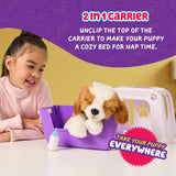 Little Live Pets Mijn echt echte puppy – Patches; Interactief puppy; meer dan 60 geluiden/reacties; realistische uitstraling; 1 van 72 varianten; speelset met draagtas; batterijen inbegrepen; leeftijden 5+