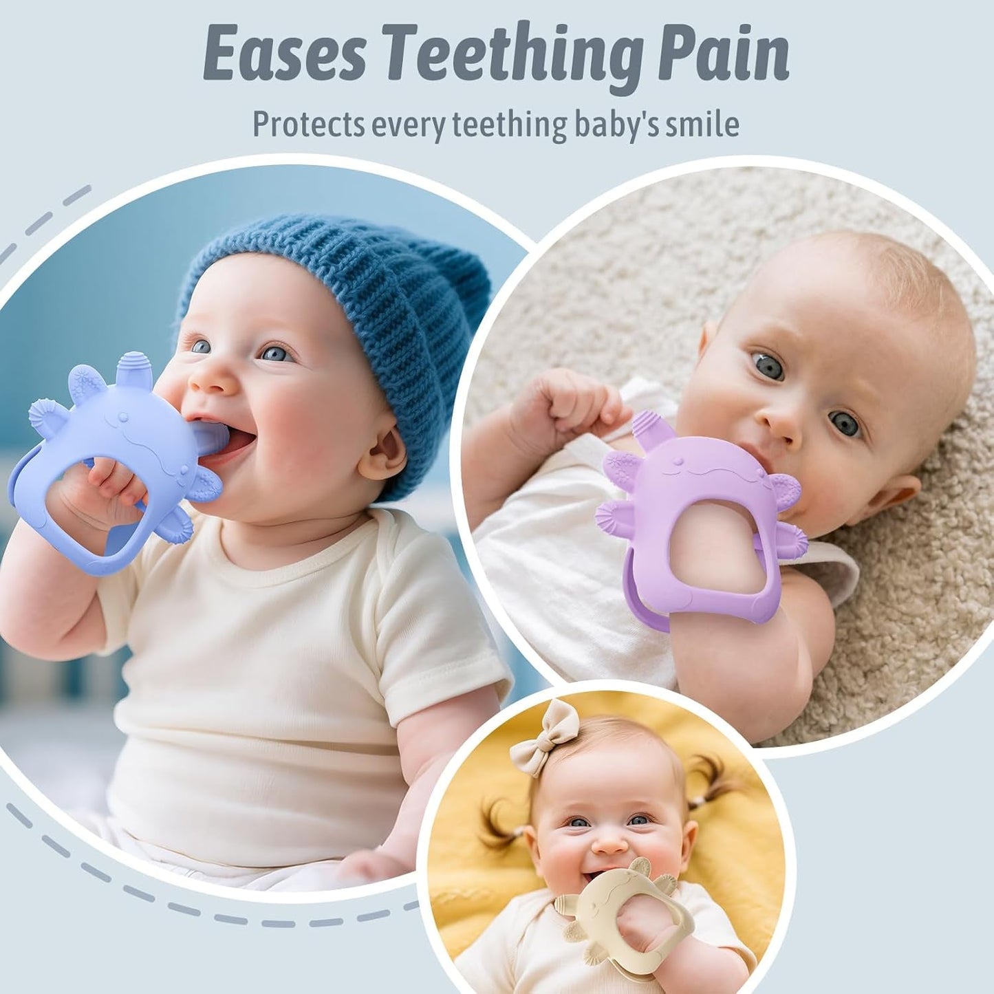 akolik Baby Bijtring 0 3 6 9 Maanden Bijtring Speelgoed en Hulp BPA Gratis Baby Bijtring Tandjes Mitts Voedsel Veilig Geschenken voor pasgeborenen