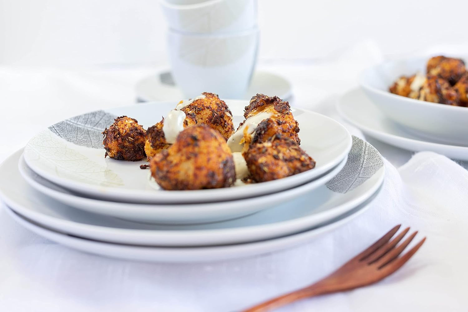 MÄSER 931215 Prachtig gedecoreerd servies voor 6 personen, gecombineerd servies 30-delig, met frameloze vormen, porselein, wit