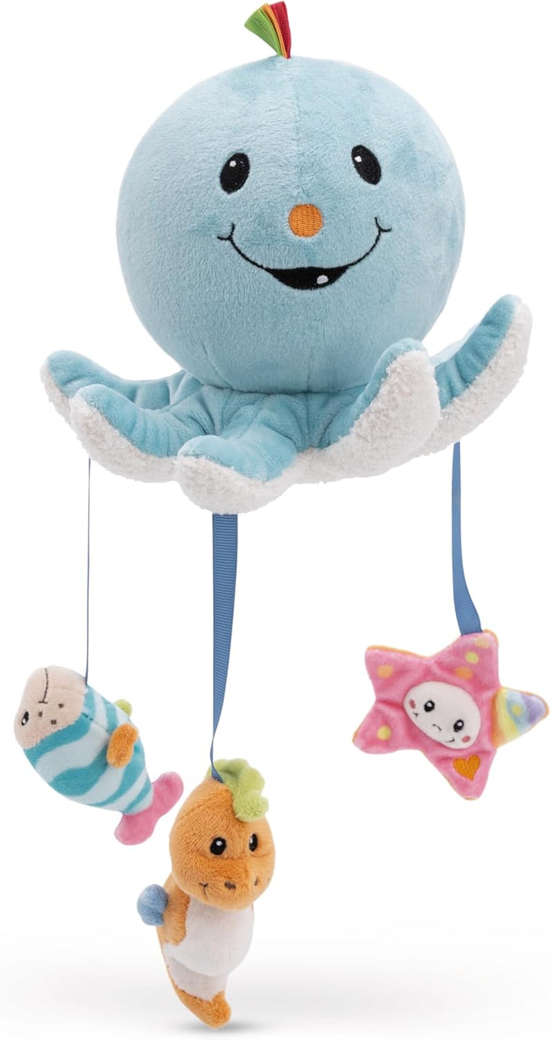 Octily badspeeltje 18x14cm incl. 3 beeldjes in geschenkverpakking 23,5x17x13,5cm blauw - speelgoed met grijpelementen - kinderbadspeeltje om te vangen en te spelen Jucarii Bebe Naty Shop Standaard titel