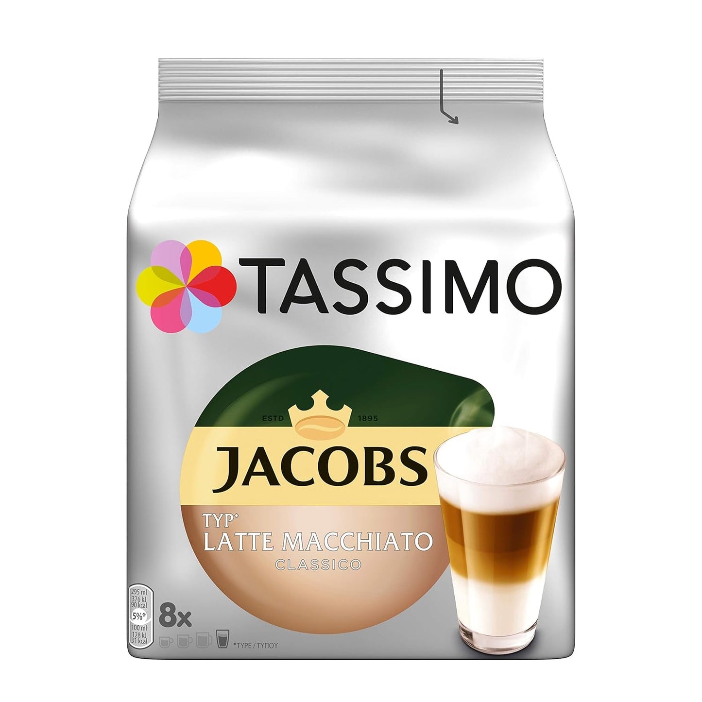 Tassimo Kapseln Probierbox, Vielfaltspaket, 64 Pads, 5 Sorteren