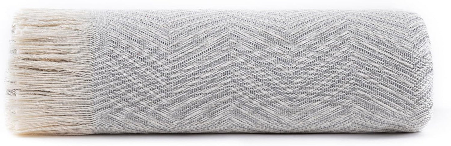 Todocama multifunctionele sprei, sprei, sprei, bankhoes, jarapas, visgraatmotief (230 X 260 Cm, zandbeige). Bedden en dekens Besuche den Todocama-Store Lichtgrijs 180X260