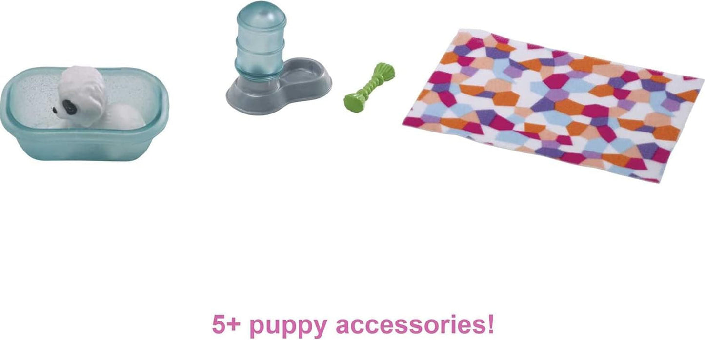 Barbie GRG78 - Mini Speelset met 2 honden, hondenhuis en accessoires, cadeau voor kinderen van 3 tot 7 jaar Naty Shop Dolls