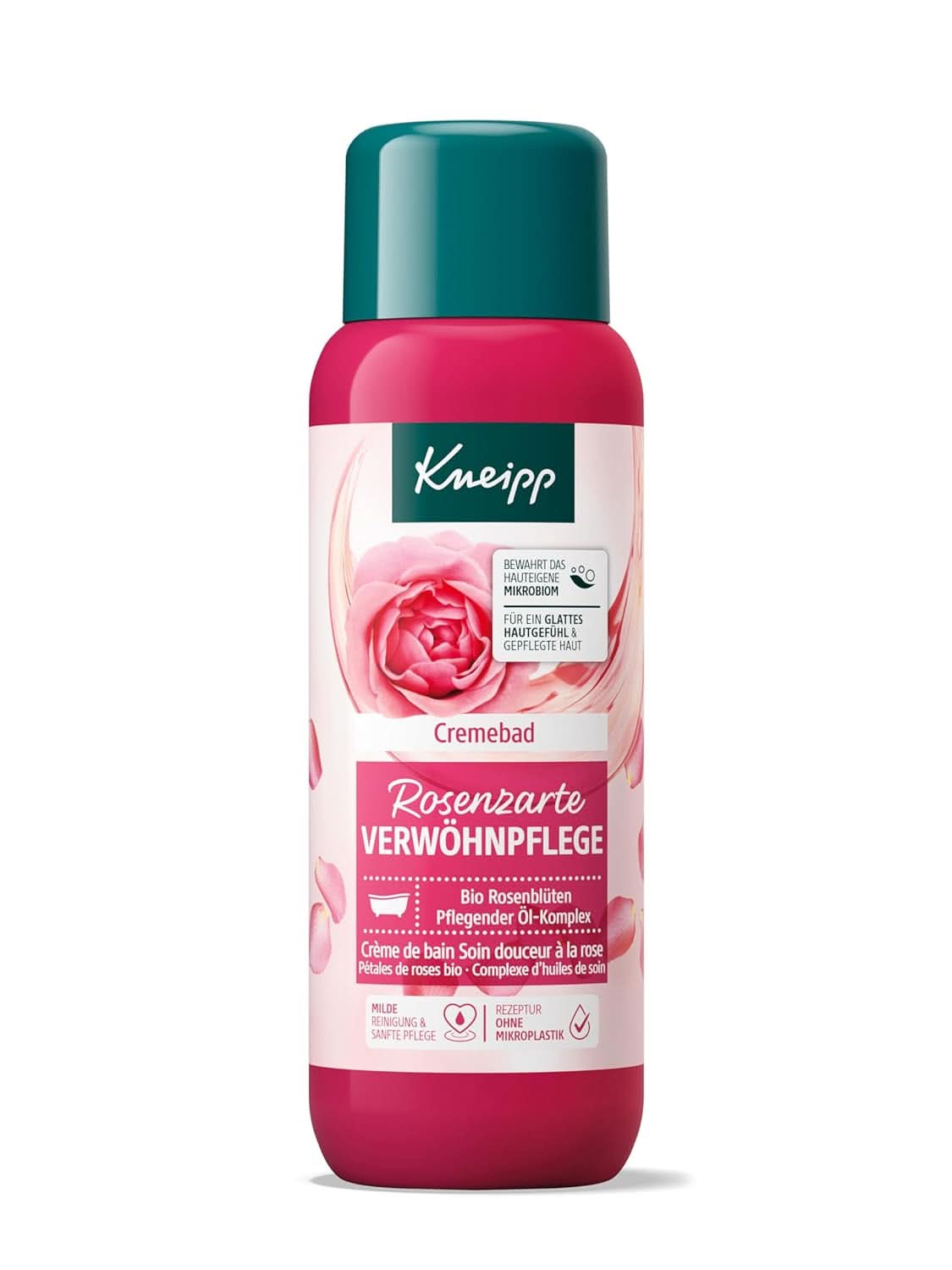 Kneipp, badadditief met hoogwaardig extract van biologische rozenbloemen en een complex van voedende oliën, 400 ml Douche en bad Naty Shop