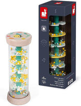 Janod - Houten Rainmaker - Pure Collectie - Speelgoed voor baby's en peuters - Ontwikkeling van de fijne motoriek Visuele en akoestische stimulatie - Kleur op waterbasis - Vanaf 6 maanden, J05193 Speelgoed Bebe Naty Shop Standaard titel