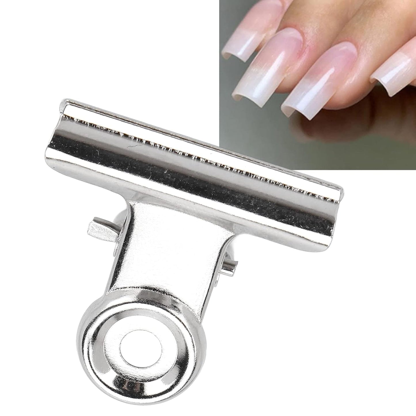 10 stuks nagelclips metalen clip nagelverlengingsclip nail art tool glasvezel fixer nagelkunstaccessoires duurzaam praktische uitrusting thuis doe-het-zelf salon
