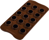 Silikomart 199384, 3D chocoladevorm keukenvlam Naty Shop