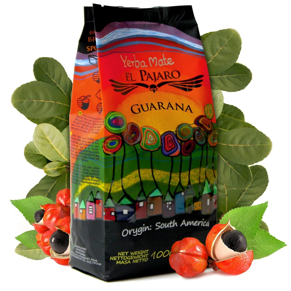 Guarana 1000 g | Mate Thee uit Paraguay | Sterk, met catuava, guaranapoeder, limoen | Extra sterk, verkwikkend, hoge stimulatie