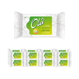OLA nat toiletpapier - (1X40 stuks) Vochtige doekjes - kamille-extract en melkzuur, wasbaar, gevoelige huid - 40 stuks