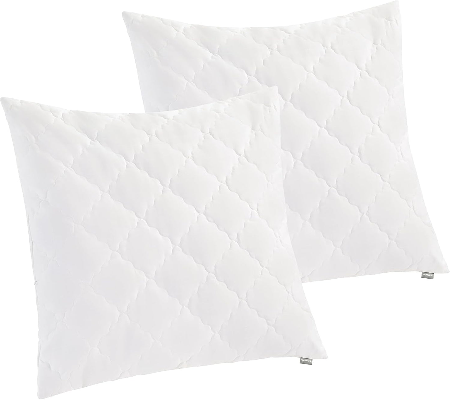 Traumnacht Bamboekussen met bamboevezels, hypoallergeen, antibacterieel Kussenset met ritssluiting, bestaande uit 2 kussens 40X80Cm, Oeko-Tex gecertificeerd, ontwikkeld in Duitsland Naty Shop standaard kussens 80 X 80 Cm Kussen