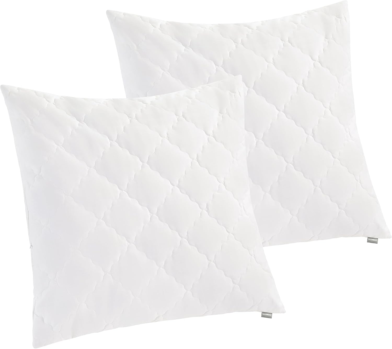 Traumnacht Bamboekussen met bamboevezels, hypoallergeen, antibacterieel Kussenset met ritssluiting, bestaande uit 2 kussens 40X80Cm, Oeko-Tex gecertificeerd, ontwikkeld in Duitsland Naty Shop standaard kussens 80 X 80 Cm Kussen
