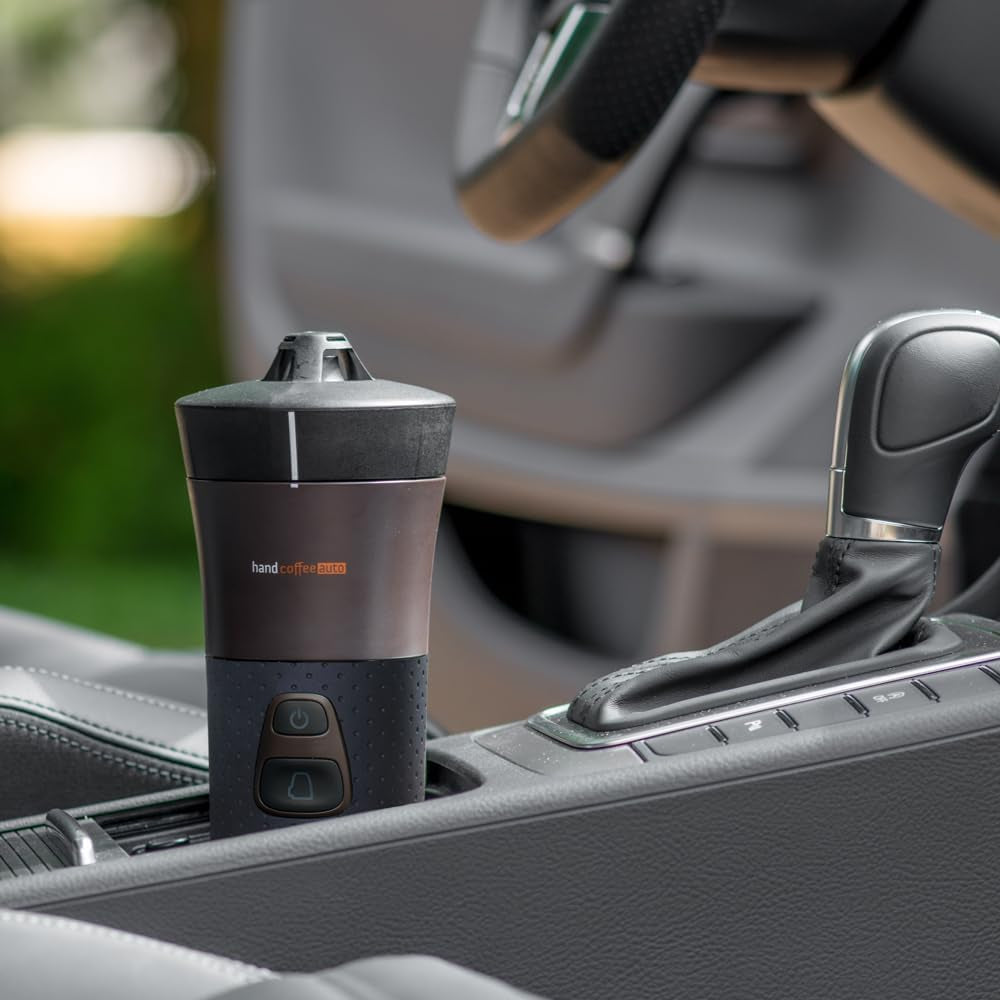 Handpresso - Handkoffie Auto 21000 | 12V auto-espressomachine - 12 volt espressomachine voor auto's | Senseo Pad espressomachine voor auto's - 12V reis-espressomachine | 12 Volt espressomachine voor campers