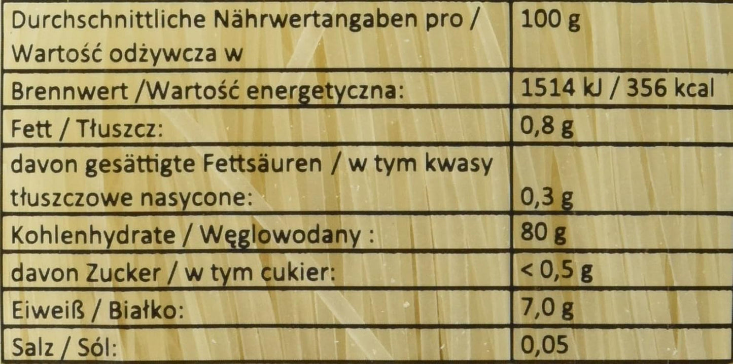 Rijstnoedels - Thaise, 1 mm brede rijstlintnoedels, gemaakt van rijstmeel - 17 x 400 g
