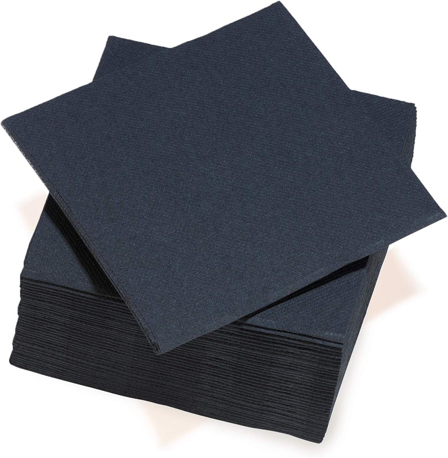 - Tex Touch papieren servetten - Zwart - Fsc®-gecertificeerde servetten - Recyclebaar en biologisch afbreekbaar - Set van 40 grote zwarte servetten 38 X 38 Cm