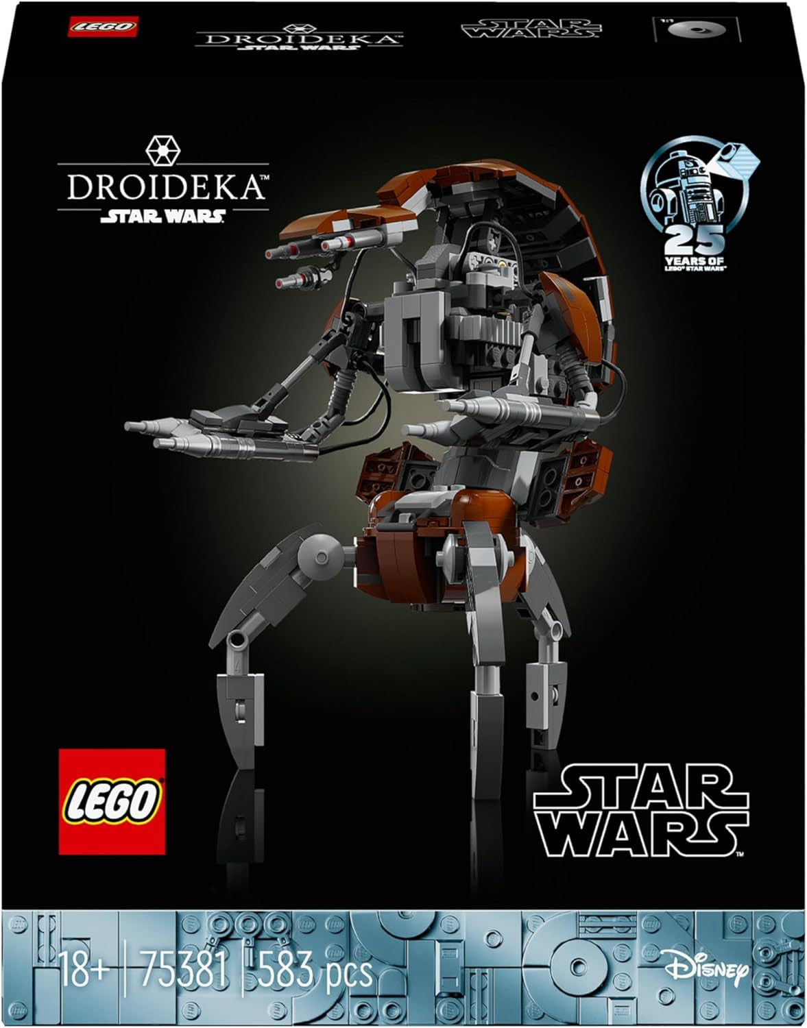 LEGO Star Wars Droideka Set, Droid Model Kit voor volwassenen, bureaudecoratie, verzamelobject, cadeau-idee voor mannen en vrouwen 75381 Bouwsets Besuche in LEGO-Store