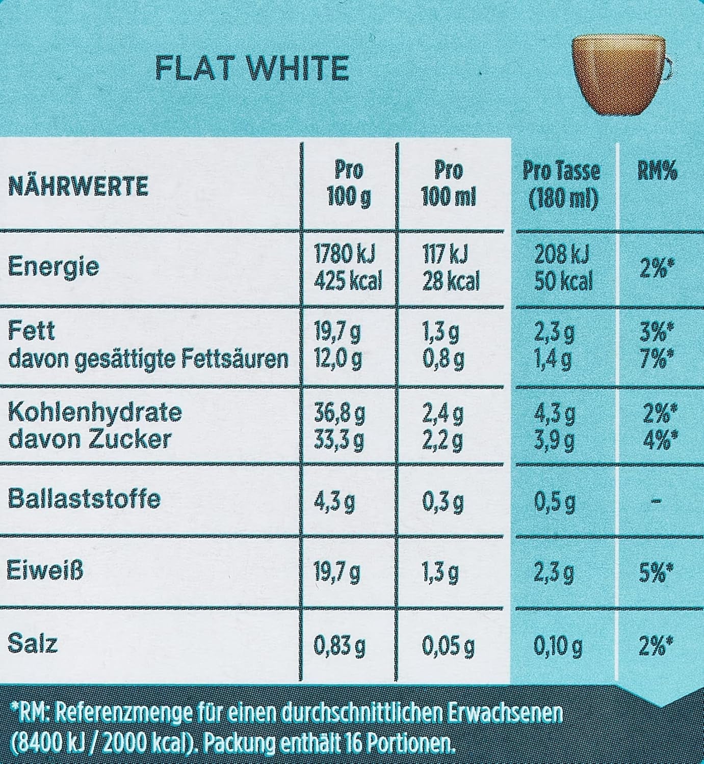 NESCAFÉ Dolce Gusto Flat White, 48 Kaffeekapseln, Arabica en Robusta Bohnen, Cremig-Milchiger Genuss, Kaffeekreation, Coffee-Shop Trend, Aromaversiegelte, 9er Pack (3x16 Kapseln)