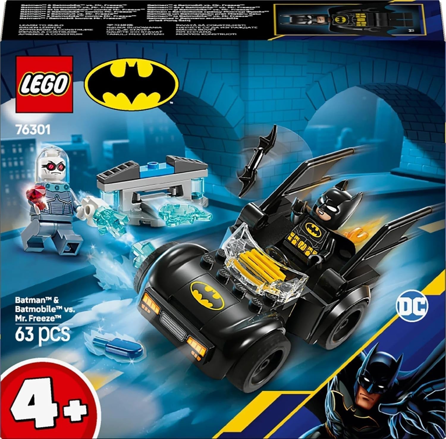 LEGO DC Batman: Batman & Batmobile Vs. Mr. Freeze - Superhelden speelgoedauto met 2 minifiguren - IJsschieter met vuurelementen - Cadeau voor jongens en meisjes vanaf 4 jaar 76301 Bouwsets Besuche in LEGO-Store