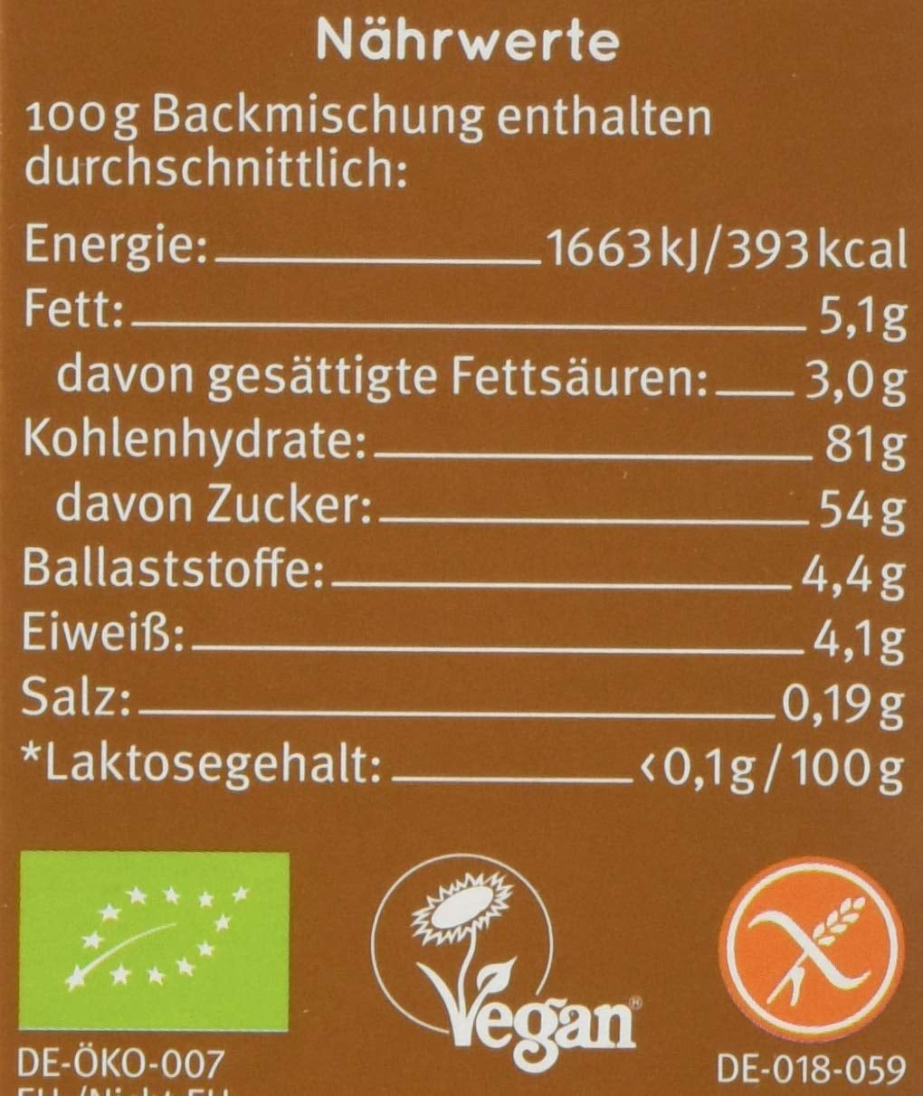 Brownies Glutenvrij, 3Er-pakket (3 X 400 G) - Bio Naty Shop