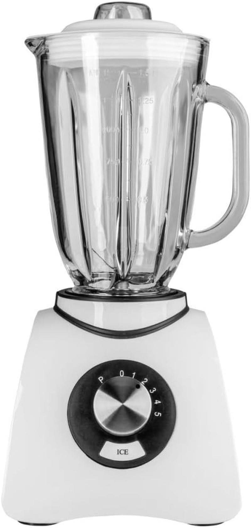 Gastroback 40898 Vital Basic, Mit Integrierter Ice-Crush-functie, Leistungsstarker 600 Watt Motormixer, Kunststof, 1,5 Liter, Witte Keuken Naty Shop