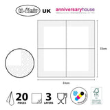 Anniversary House Tiflair lunchservetten, luipaardprint, 3-laags, veelkleurig, 33 cm
