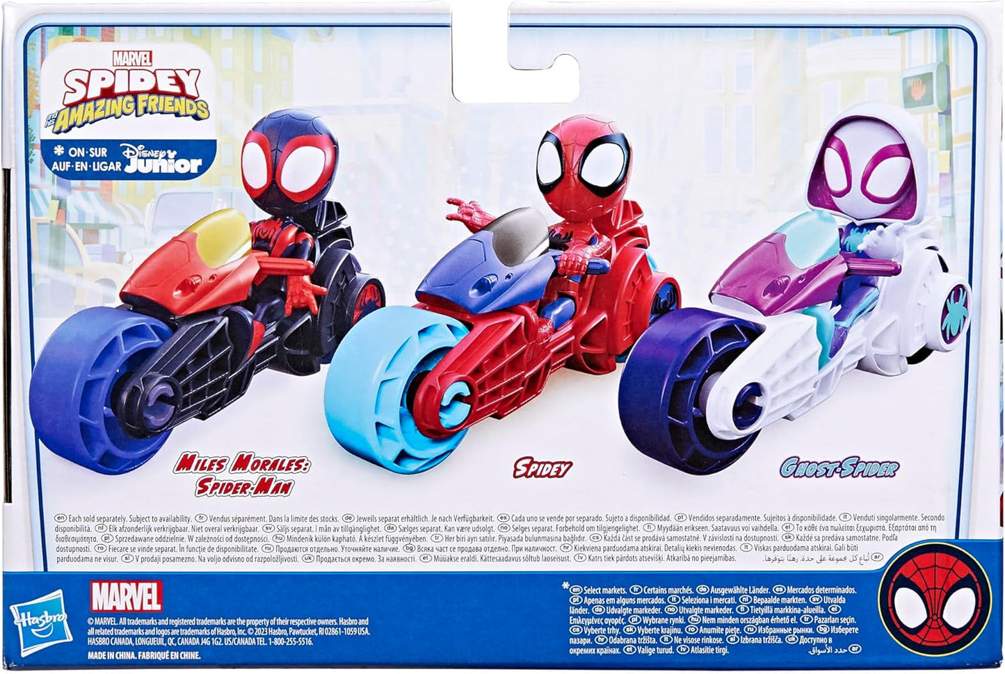 SPIDEY en ZIJN GEWELDIGE VRIENDEN Marvel Spidey motorfietsfiguurspeelgoed voor jongens en meisjes vanaf 3 jaar Actiefiguren Naty Shop