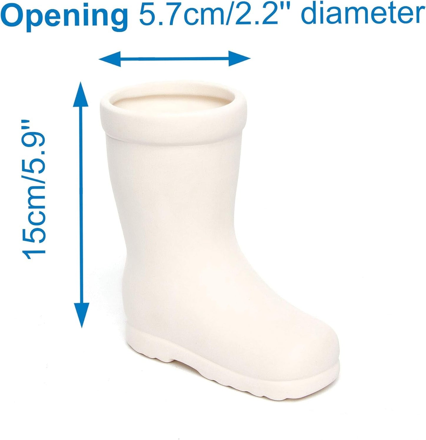 Baker Ross 'Wellies' keramische potten voor kinderen (2-pack)