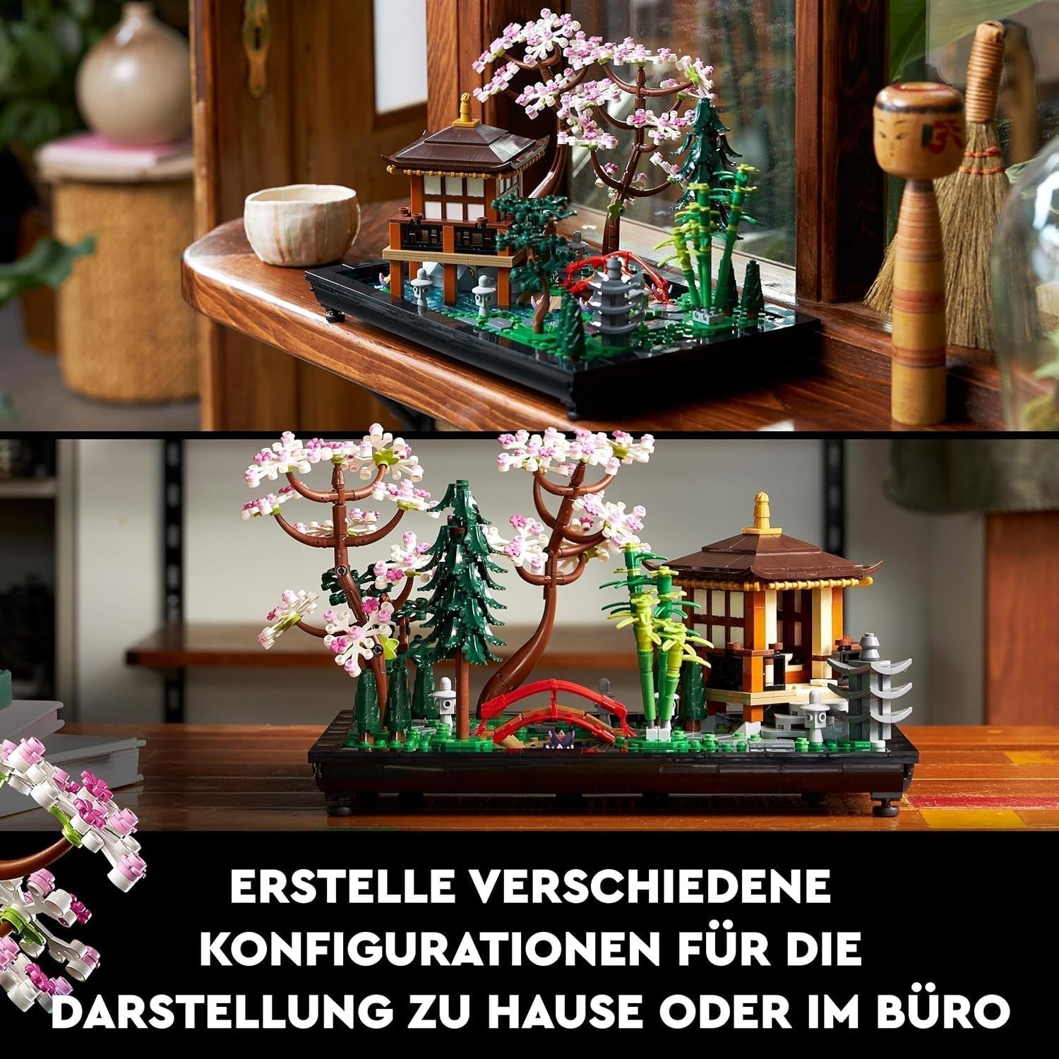 Lego Icons Garden Of Silence - Zen-botanische tuinset voor volwassenen met lotusbloemen - Aanpasbare, Japans geïnspireerde bureaudecoratie - Cadeau voor dames en heren 10315 Bouwsets Besuche in LEGO-Store