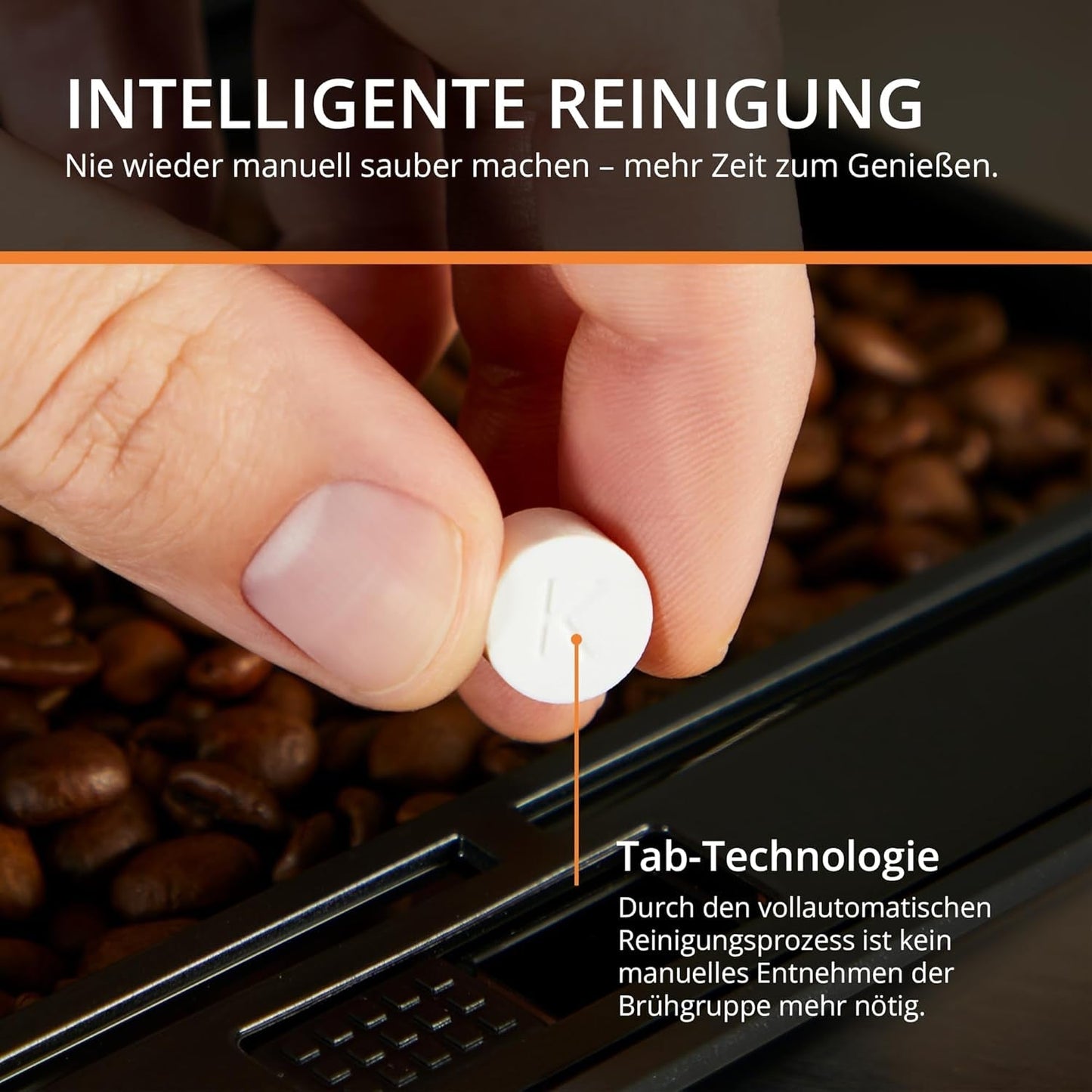 KRUPS Arabica Picto automatische espressomachine, compact ontwerp, eenvoudig te gebruiken, intuïtief verstelbare draaibediening, melkopschuimer, 2-kops functie, espressomachine, zwart, EA810870
