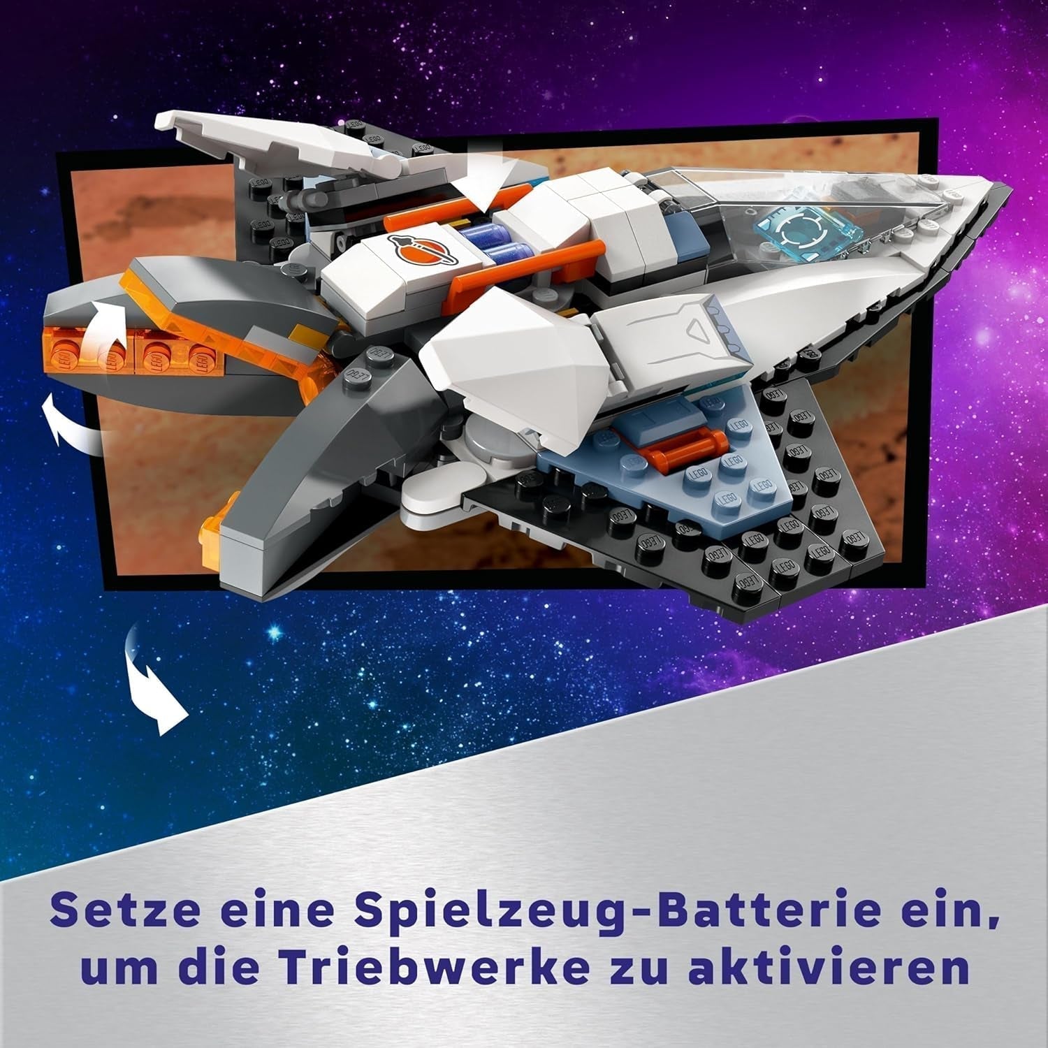 LEGO City Ruimteschip, space shuttle ruimtespeelgoed voor kinderen om te bouwen, jongens en meisjes vanaf 6 jaar, set met astronaut figuur 60430 Bouwsets Besuche den LEGO-Store