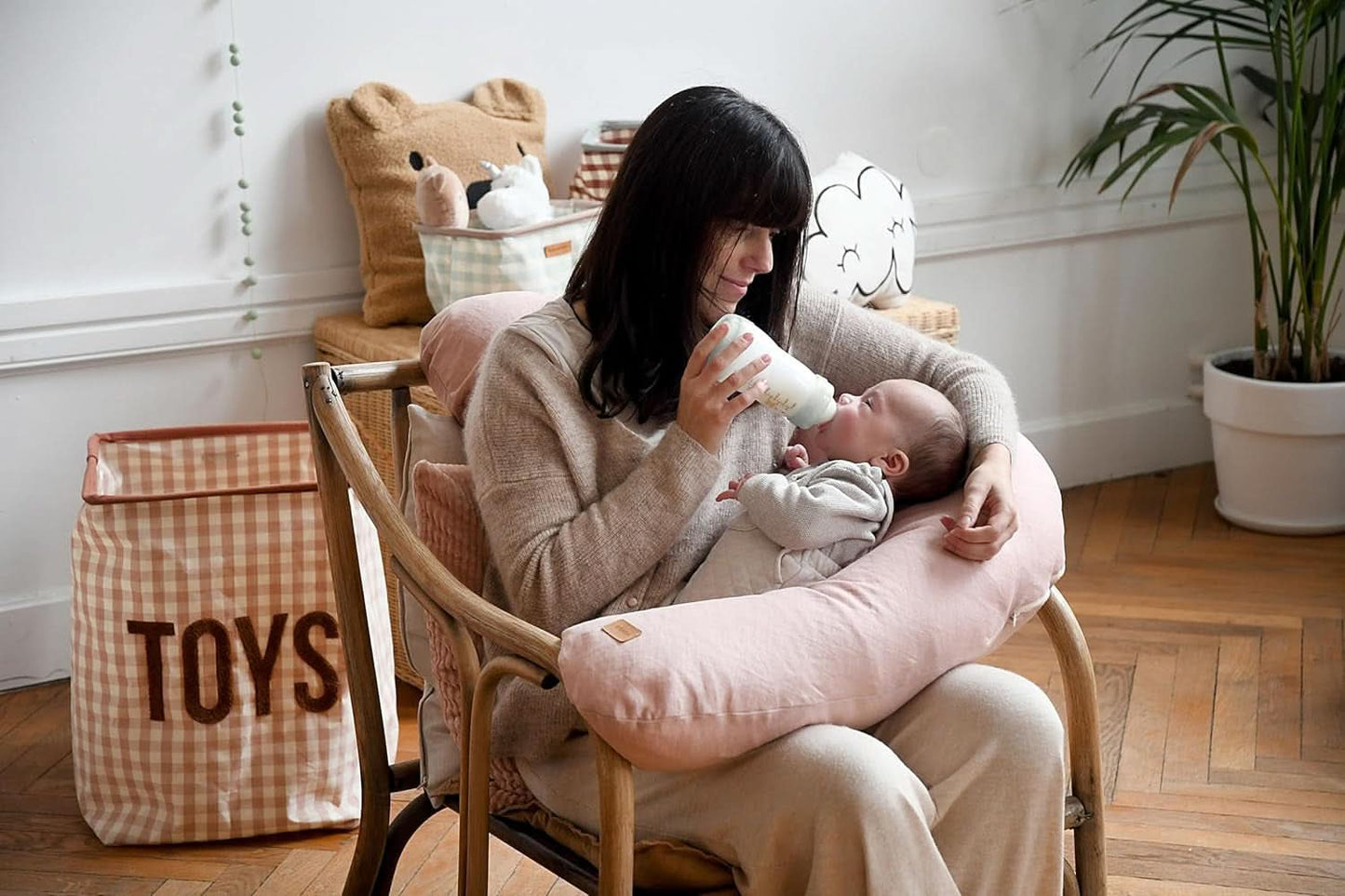 BÉABA, Big Flopsy, multifunctioneel kussen voor borstvoeding Accessoires Voeding en borstvoeding Bebe Naty Shop