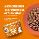 Lily's Kitchen, gemaakt met natuurlijke ingrediënten, heerlijke hapjes in kippensaus, natvoer voor volwassen katten, blik van 70 g