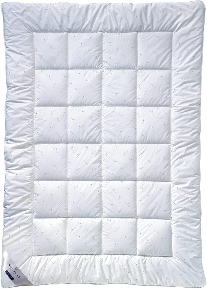Billerbeck E21 King Fiber Dekbed - Verfijnd Aloë Vera Fiber Dekbed - 135 X 200 Cm All Season Dekbed Met Medium Warmte, Wit Naty Shop Dekbedden & Quilts Eenpersoons 135 X 200 Cm Warm (W)