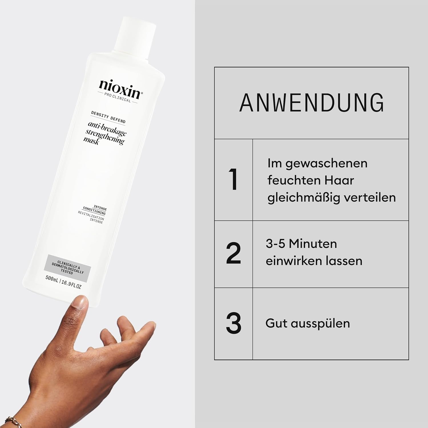Nioxin Density Defend Anti-Breakage Strengthening Hair Mask - Hydraterend haarmasker tegen haarbreuk, leave-in haarverzorging met vitamine C Haarmasker Naty Shop