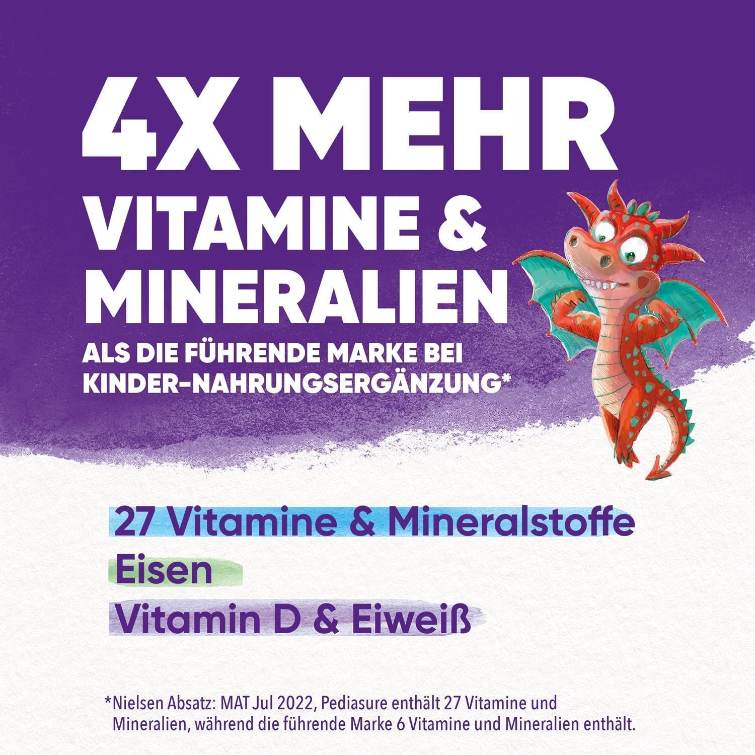 Pediasure Dragon's Power, Voedingssupplement voor kinderen vanaf 1 jaar, 27 vitaminen en mineralen Naty Shop