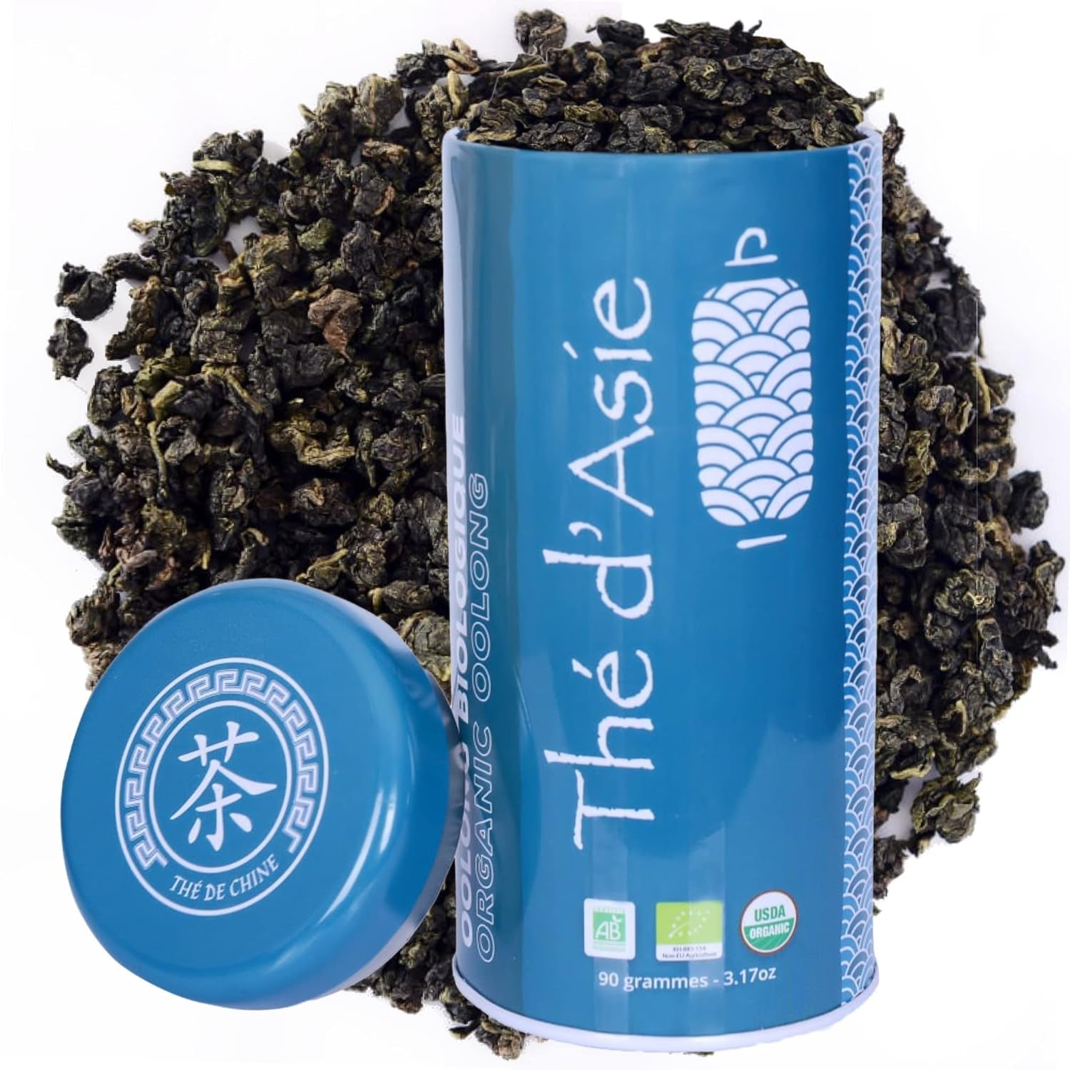 Khla - Bio Oolong Thee 100 G - Blauwe thee - Natuurlijke losse thee - Biologische Aziatische thee - Los en gesneden - Kruiden- en geïnfuseerde thee - Uit China